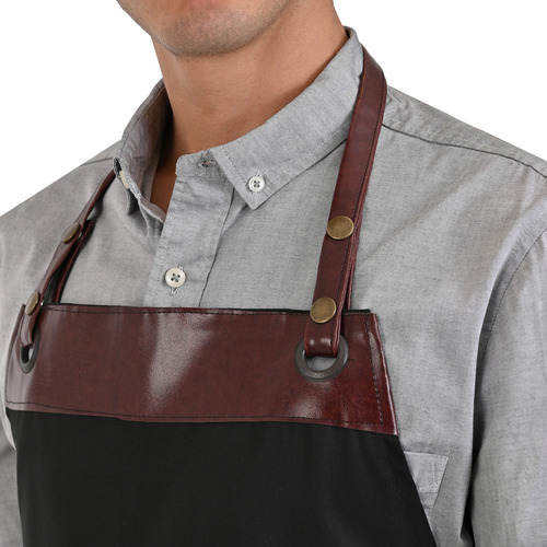Mandil Unisex Con Vinil Para Chef: Resistente Negro