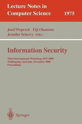 Libro Information Security : Third International Workshop...