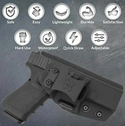 Funda Pistolera Bersa Mini Thunder Kydex Interna Houston