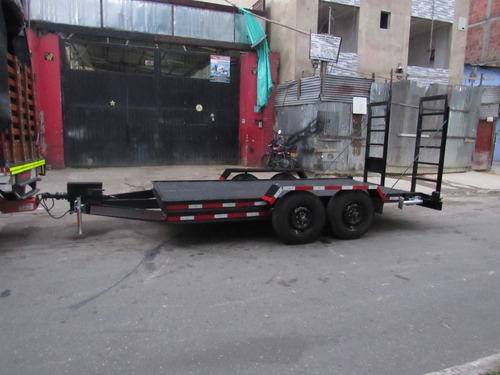 Imagen 10 de 15 de Trailer O Remolque Tipo Cama Baja Para Transporte De Maquina