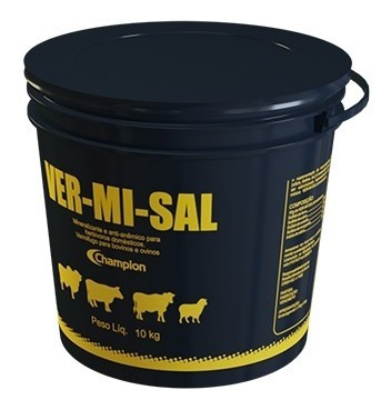 Imagem 2 de 5 de Ver-mi-sal 10 Kg - Champion Saúde Animal