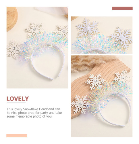 Diadema Fina Con Forma De Copos De Nieve Con Forma De Copo D