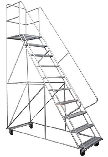Imagen 1 de 5 de Escalera Para Depósito Con Ruedas Tipo Burro Avión - 400 Cm