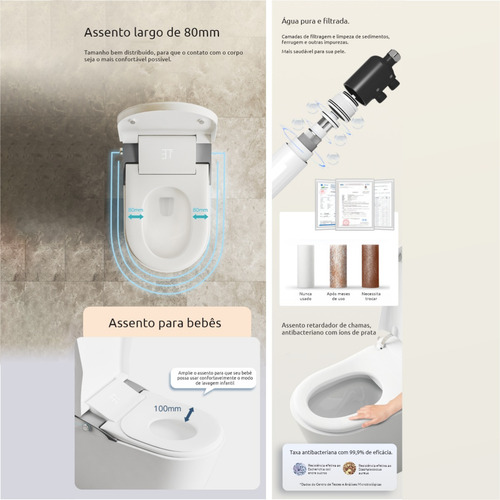Bacia Sanitária Smart De Luxo Vaso Sanitário Inteligente