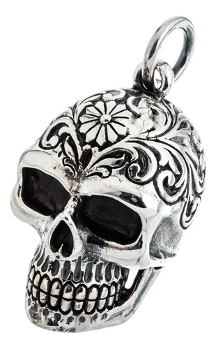 Dije Plata 925 Calavera Mexicana Arabescos