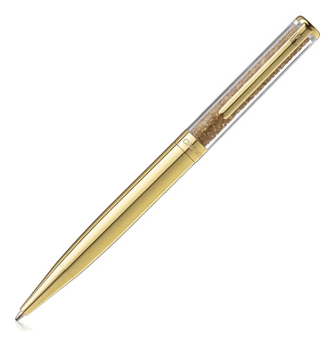 Caneta Crown Esferográfica Diamond Dourada Di11004o Cor da tinta Azul Cor do exterior Dourado