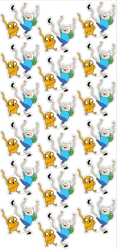 Hora De Aventura Stickers X3 Finn & Jake | Vinilo Resistente