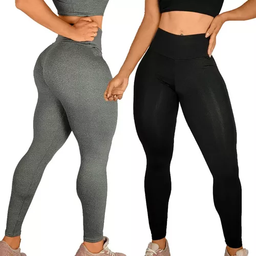 Legging Fitness Lisas Não Fica Transparente Academia Lisa