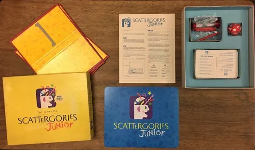 Juego Mesa Scattergories Jr Completo 1989 Vintage En Ingles (Usado)