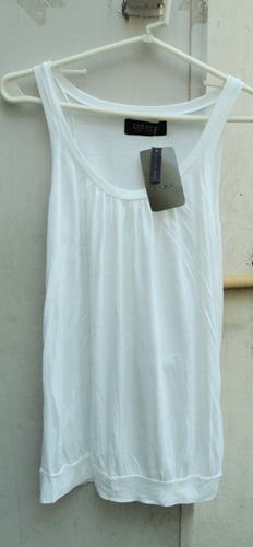 Musculosa Zara Basic Talle M