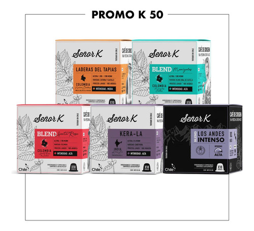 Promo K50 - 50 Cápsulas Para Nespresso® - Café Señor K