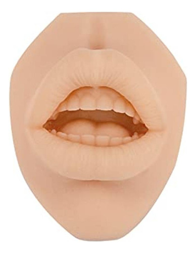 Modelo De Perforación De Labios De Silicón Suave Con Soporte