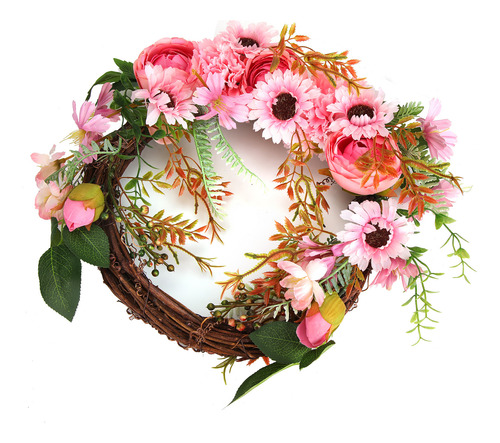 Corona De Flores De Imitación Artificial De Peonía Para CoLG