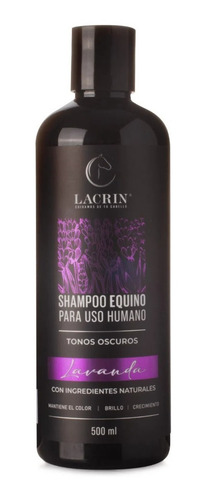 Shampoo Profesional Para Cabello Negro Lacrin Lavanda 500 Ml