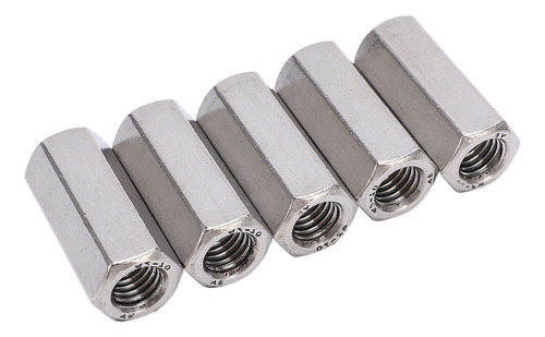 Tuerca De Acoplamiento Hexagonal M12 De Acero Inoxidable, 5