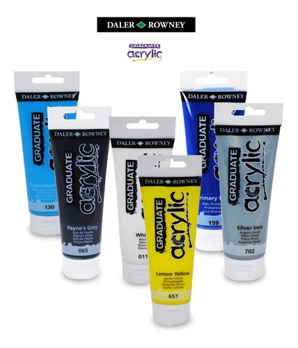 Tinta Acrilica Daler Rowney Graduate 120ml Cor 006 Mixing White