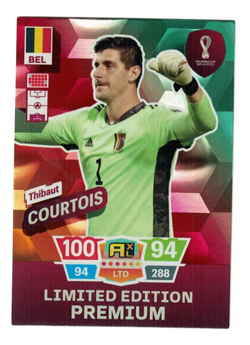 Carta Thibaut Courtois - Mundial De Qatar 22 Limited Edition