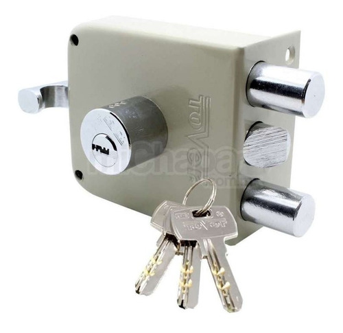 Imagen 1 de 4 de Cerradura Chapa Alta Seguridad Tover L6 Resbalón Invertido
