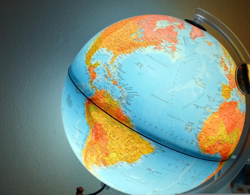 Imagen 7 de 7 de Globo Terráqueo 24cm Altura Político Mundo Mapas Mapamundi