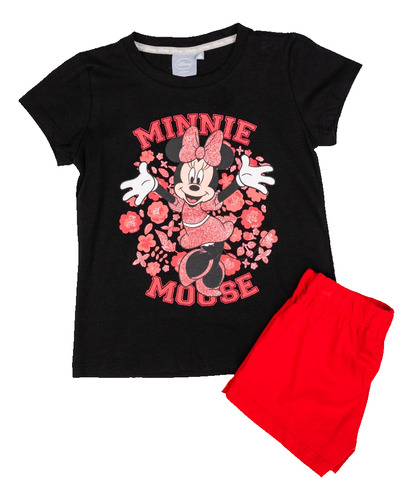 Pijama Niñas Manga Corta Minnie Mouse Disney Original