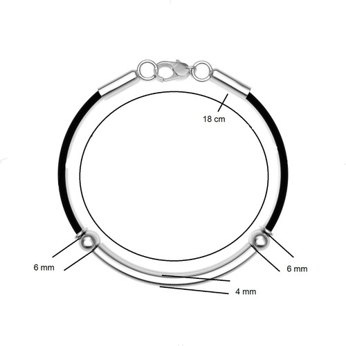 Imagen 3 de 10 de Pulsera De Piel Con Plata 925 Para Hombre De Agálea Joyería