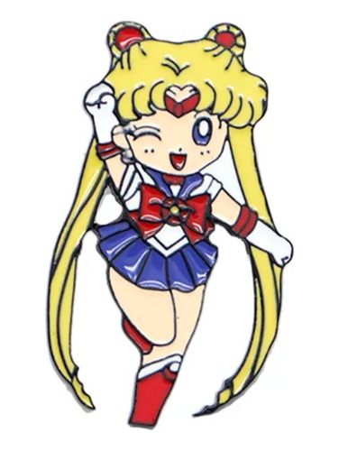 Sailor Moon - Pin Broche Acero Tuxedo Luna Sakura Anime 04