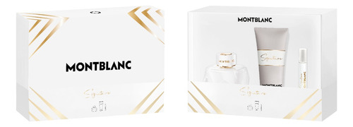 Set Montblanc Signature Edp 90ml+edp 7.5ml+body Lotion 100ml