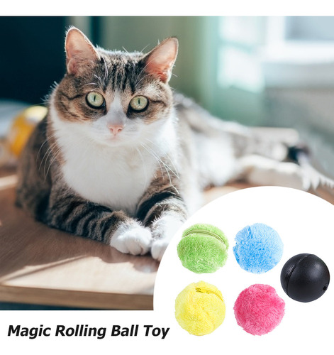 Microfibra Magic Roller Ball Automático Perro Gato Juguetes