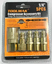 Comprar Set Acoples Para Compresor Conexiones Rápida (5 Pza)