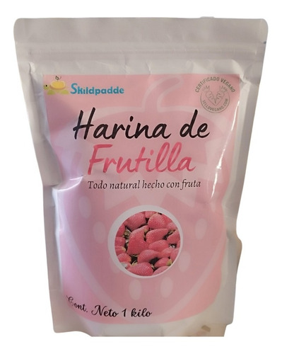 Harina De Frutilla -ideal Repostería/ Vegana 1kg. Agronewen 