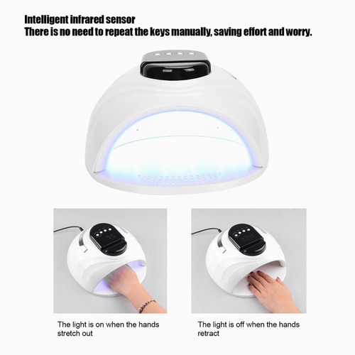 Esmalte De Gel Lampara Led Uñas 168w Uv Secador De Uñas
