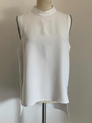 Forever21. Divina Blusa Blanca. Sin Mangas. Talle S #vec74