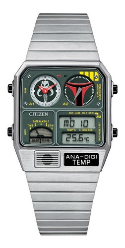 Jg2110-51w Reloj Citizen Star Wars Verde/plateado