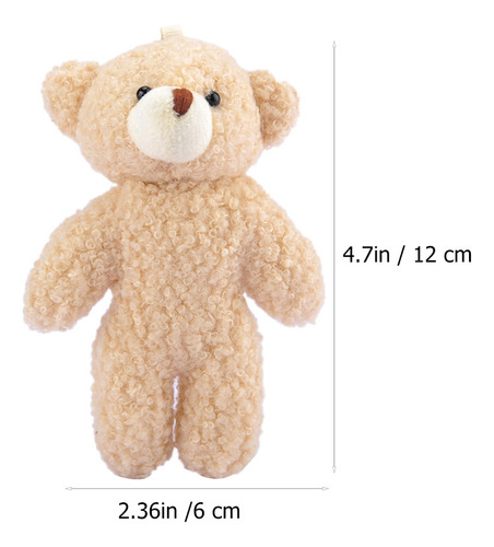 3 Adorables Muñecos De Peluche Con Forma De Oso Colgante Par