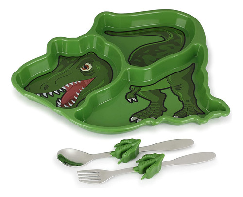 Set De Comidas T-rex Dino + Control De Porciones + Niños