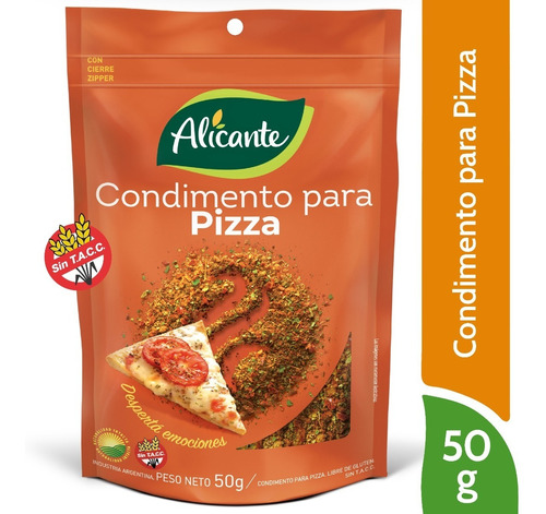 Condimento Alicante Para Preparar Pizza X 50 Gr
