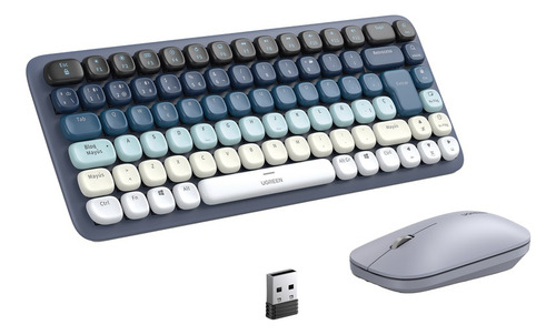 Combo De Soporte/teclado Y Mouse Inalámbrico Ugreen Azul