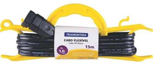 Extensão Elétrica 20 Metros Com Cabide Tramontina Cabo 1mm Cor Preto