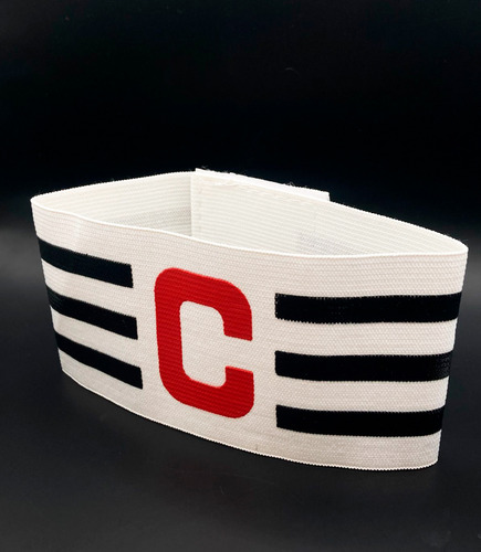Braçadeira De Futebol Tricolor Faixa De Capitão Ajustável
