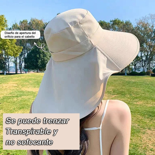 Sombrero Para Sol Gorras Mujer Playa Visera Protección Uv