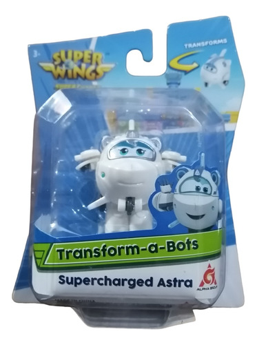 Super Wings Transform A Bots Supercharger Astra Juguete