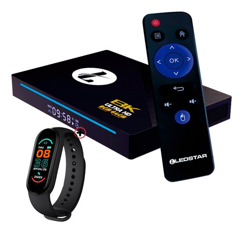 Tv Box 8k Lat-ultra Ultra Hd 64gb 8gb Wifi + Smartwatch