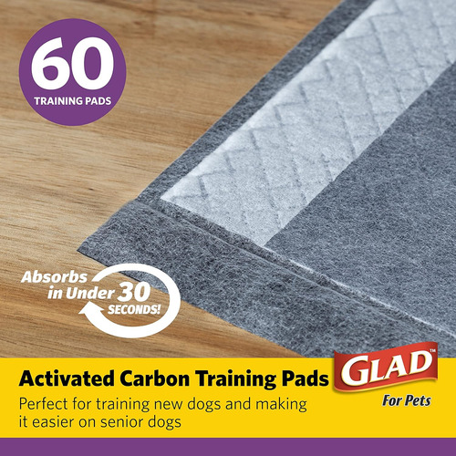 Glad For Pets Jumbo-size Charcoal Puppy Pads | Almohadill...