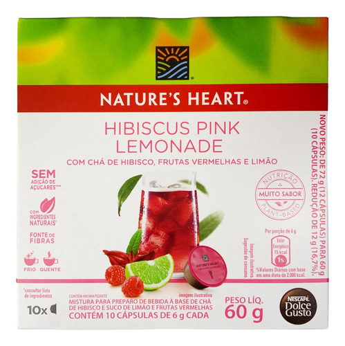 Chá Em Cápsula Hibiscus Pink Lemonade Dolce Gusto Caixa 10un