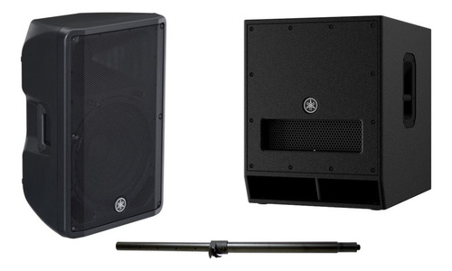 Torre Audio Yamaha Dbr15 Y Dxs15 Mkii 1000w Incluye Soporte