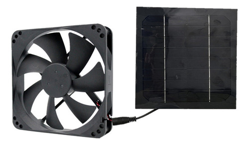 Extrator De Ar De Painel Solar De 20w 12v Mini Ventilador Pa