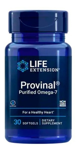 Life Extension Provinal Omega-7 Purificado, 30 Softcaps Sfn Sabor Sin sabor
