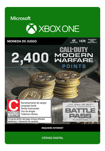 Call Of Duty: Modern Warfare Points - 2,400