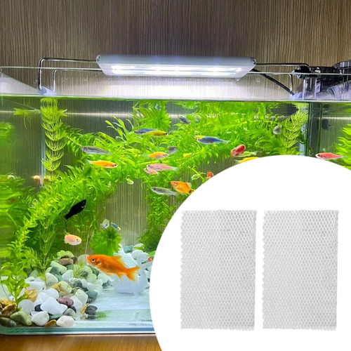 2x Filtro De Tanque De Peces De Algodón, 50cmx40cm