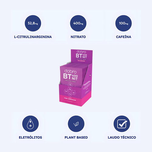 Bt400 Nit Carboidrato Com Cafeína E Citrulina Sachê Dobro